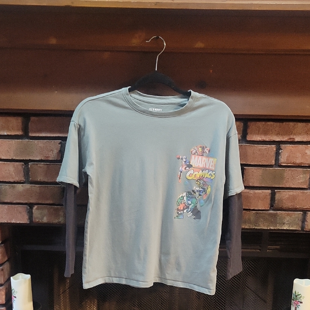 Old Navy Gray Long Sleeve Tee